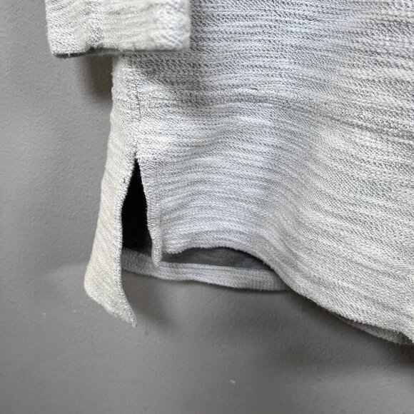 Soft Surroundings My Weekend Hoodie Light Gray Long Sleeve Cotton Women's Size L - Picture 2 of 8